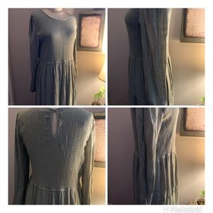 Long Sleeve green dress